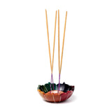 Chakra-Lotus-Räucherstäbchenhalter aus Speckstein