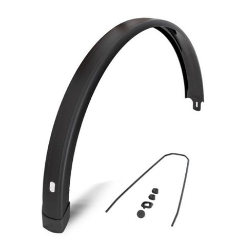 Eurofender Kotflügel hinten Tempo quadratisch 28 Zoll 58 mm – schwarz