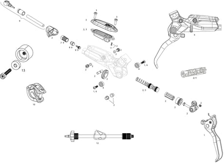 Sram Bremshebel Bremshebel schwarz A2