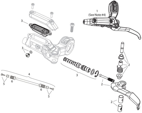Sram Scheibenbremse DB6 Scheibenbremsen DB6 rechts schwarz