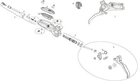 Sram Bremshebel Bremshebel mattschwarz