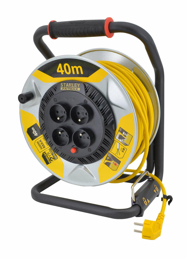 Drumstanley-extensioner 40m 3x1,5mm 16a ip20