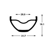Stan's Stan's Arch S2 Felge - 29'' - 32h - Schwarzgrau