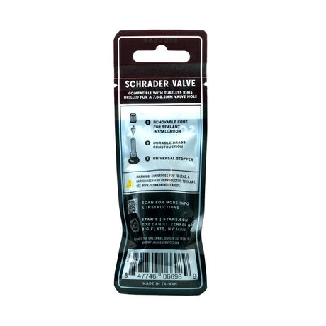 Stan's Ventilschaft (Paar) – Universal, Schrader, 10 mm Basis – 32 mm