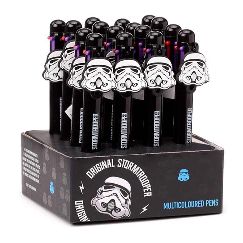 Der originale mehrfarbige Stormtrooper-Stift (6 Farben) mit Anhänger