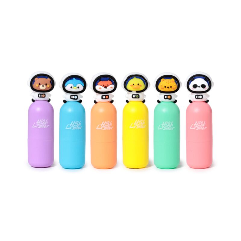 Textmarker „Space Team“ (6 Farben)