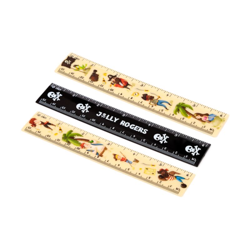 Jolly Rogers Piratenlineal (15 cm)