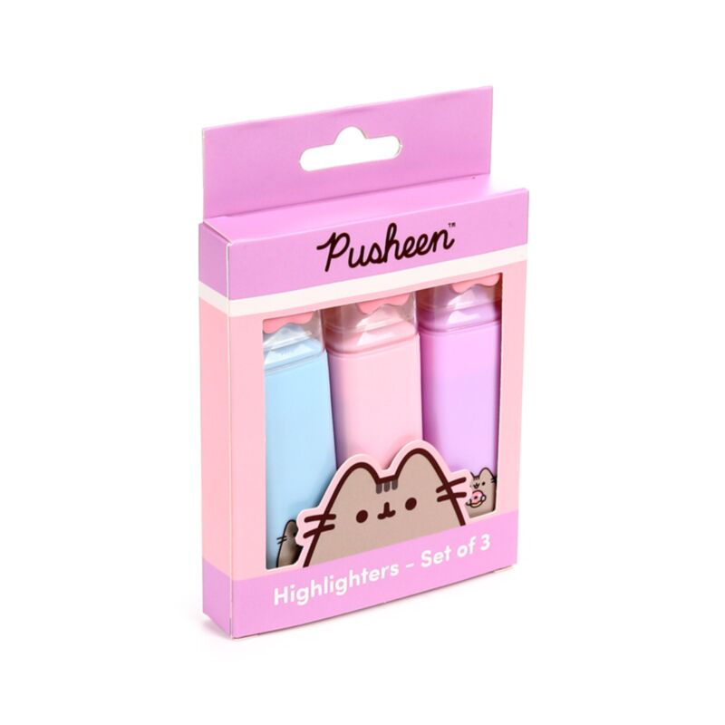 Union Pusheen The Cat Cap Highlighter-Set, 3 Stück