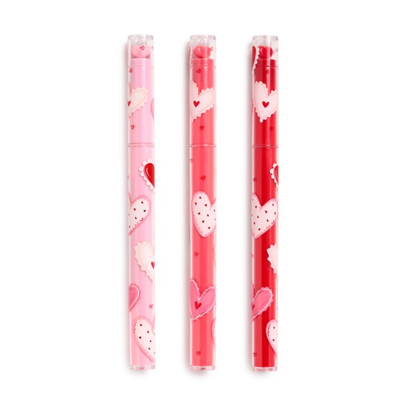 Amore Herz-Pop-Top-Textmarker-Set mit 3 Stück