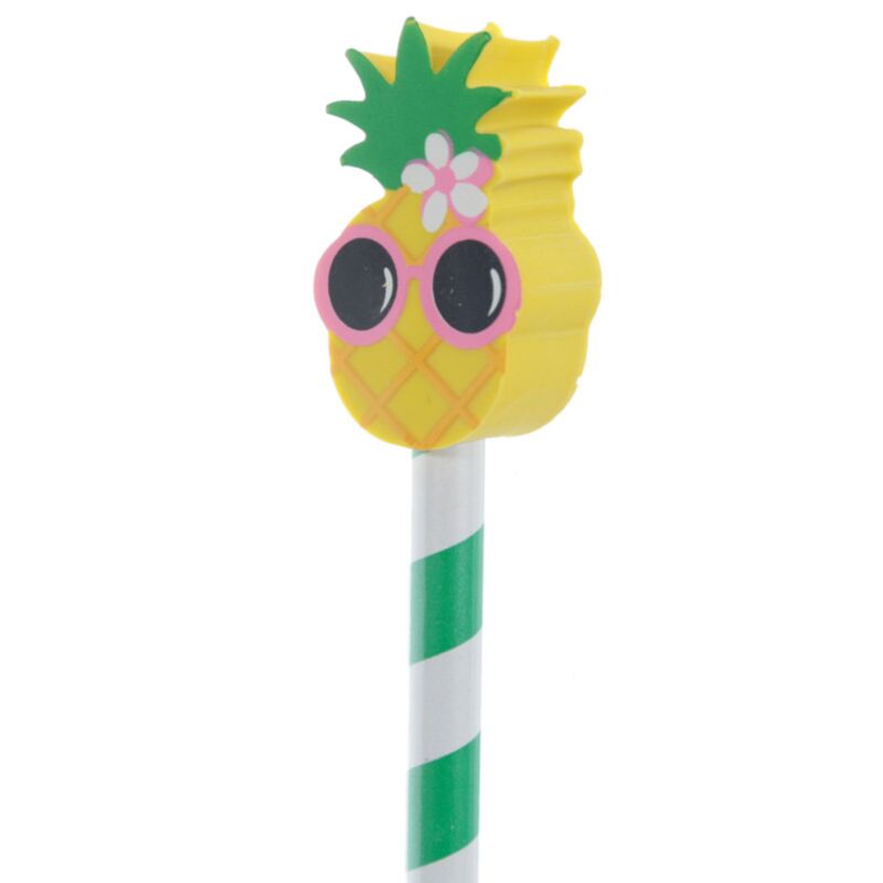 Flamingo und Ananas - Radierstift