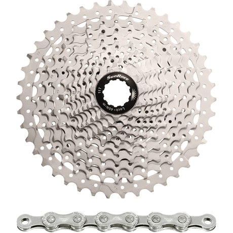 Spanninga sunrace combipack csms3 10v 11-40t met ketting cn10a