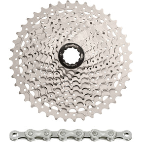 Spanninga sunrace combipack csms3 10v 11-42t met ketting cn10a