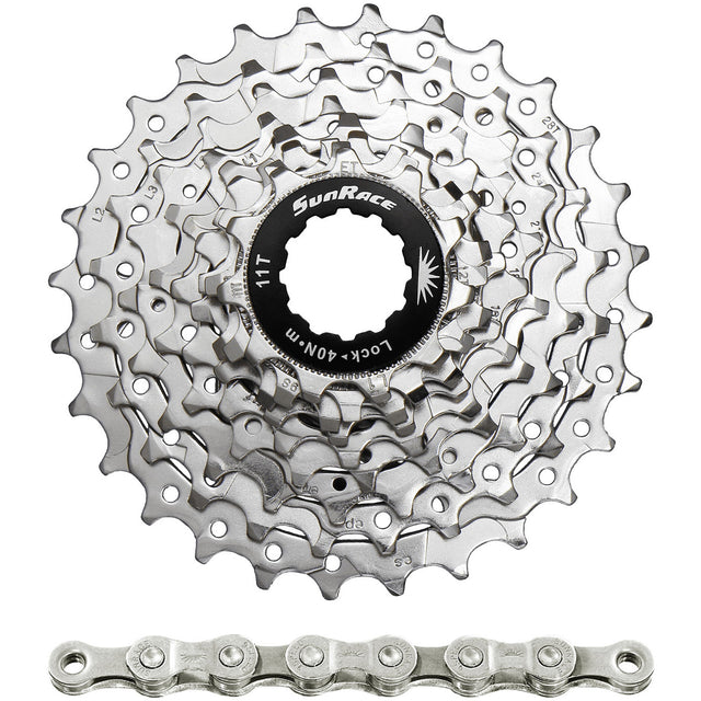 Spanninga sunrace combipack csr91 9v 11-25t met ketting cnm94