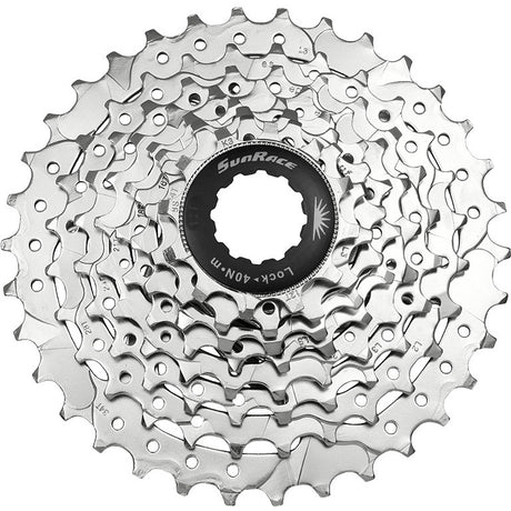 Spanninga sunrace cassette csm66 8v 11-34t nikkel zilver (10st)