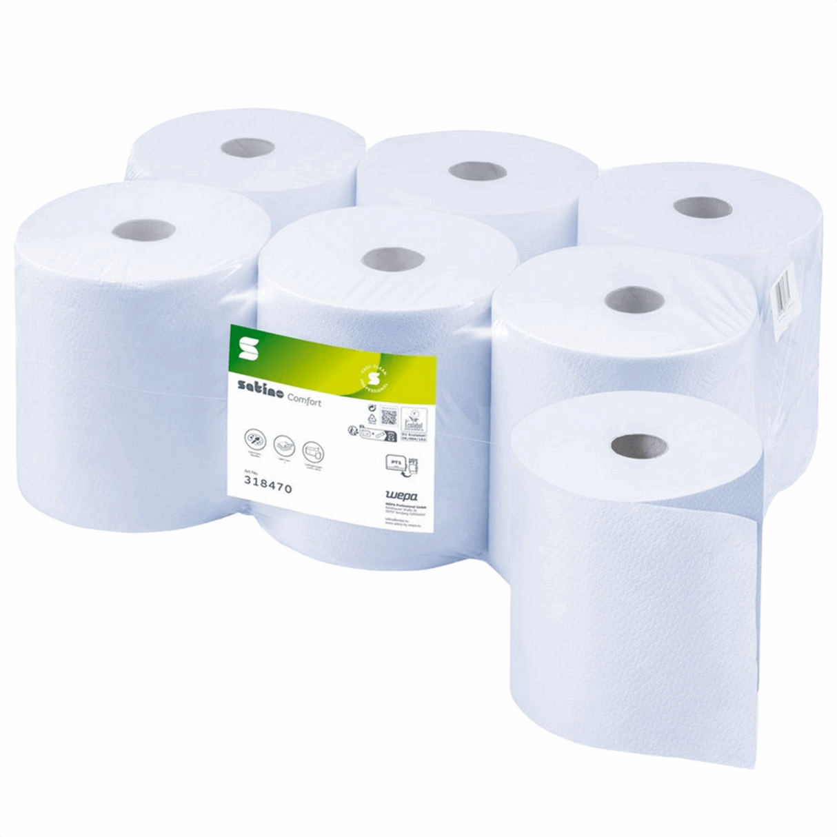 Satino sys1 greengrow Handtuchrolle 2-lagig 175 Meter (6 Stück)