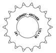 Sturmey-Archer Europe N.V. Kettenrad Sturmey Archer 18t – 1 8 flaches Modell – Chrom