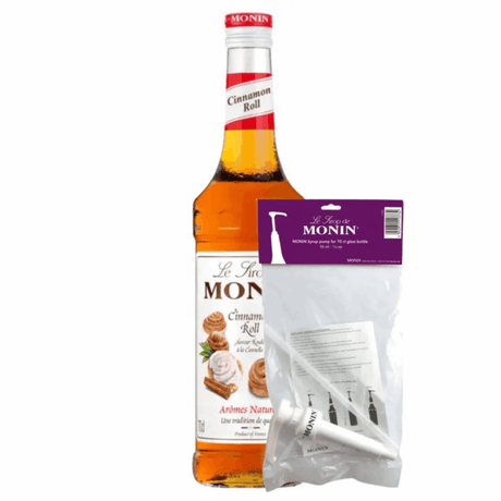 Monin Sirup Zimtschnecke (70 cl) + Siruppumpe (10 ml)