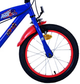 Sonic Prime Children's Bicycle - Jungen - 16 Zoll - Blaurot - Zwei Handbremsen