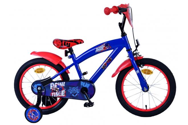 Sonic Prime Children's Bicycle - Jungen - 16 Zoll - Blaurot