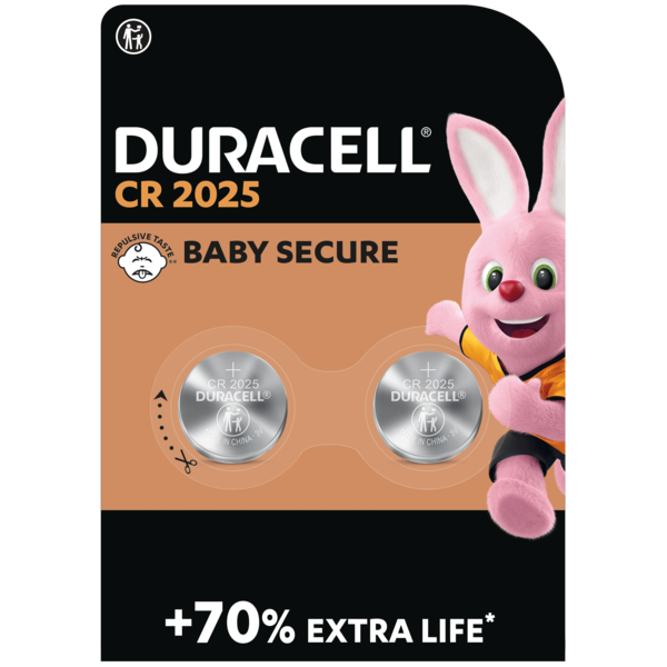 Batterieverkauf Europa b.v. Duracell Batterie CR2025 3V Lithium (2 Stück)