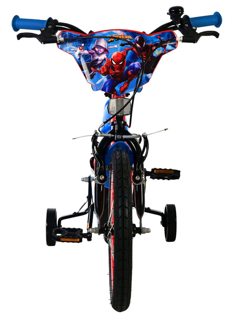 Spiderman Spider-Man Kinderfahrrad – Jungen – 16 Zoll – Blau Rot – Zwei Handbremsen