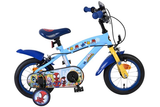 Spidey und seine tollen Freunde Spidey Kinderfahrrad – Jungen – 12 Zoll – blau – zwei Handbremsen