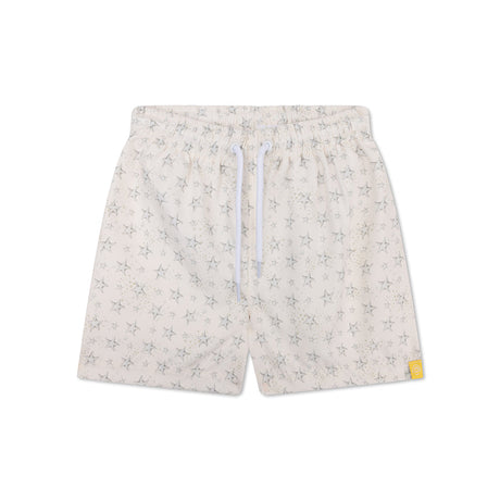 Sterne | Weiße UV-Badehose für Jungen