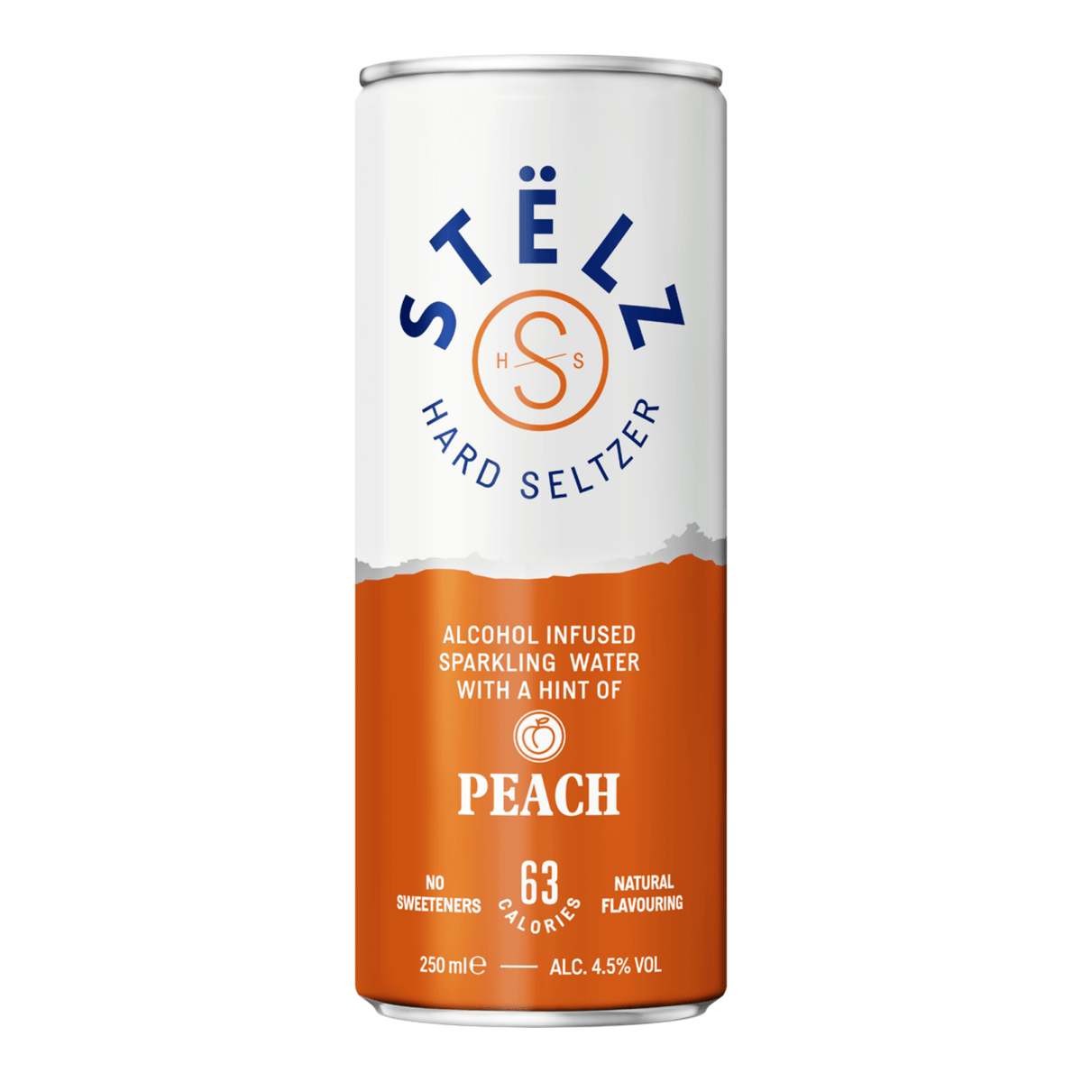Stelz hard seltzer peach blik (12x 25cl)