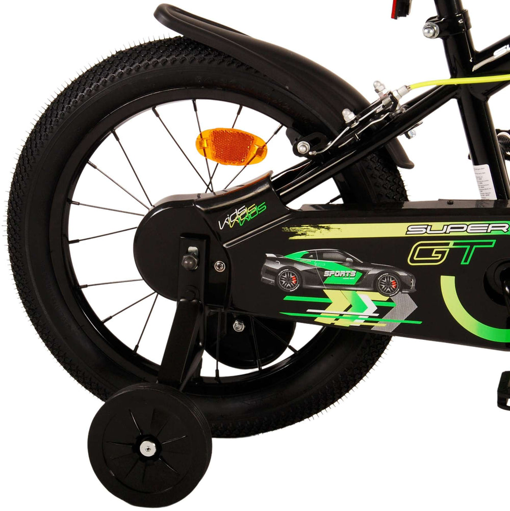 Volare Super GT Kinderfahrrad – Jungen – 16 Zoll – Grün – Zwei Handbremsen