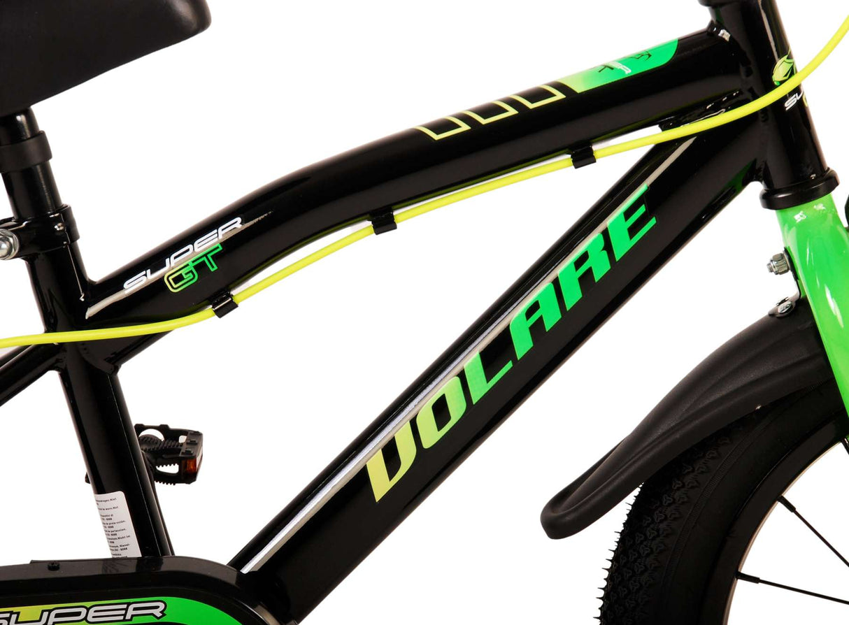 Volare Super GT Kinderfahrrad – Jungen – 16 Zoll – Grün – Zwei Handbremsen
