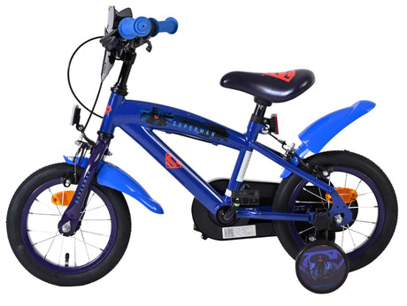 Superman Kinderfahrrad – Jungen – 12 Zoll – Blau – zwei Handbremsen
