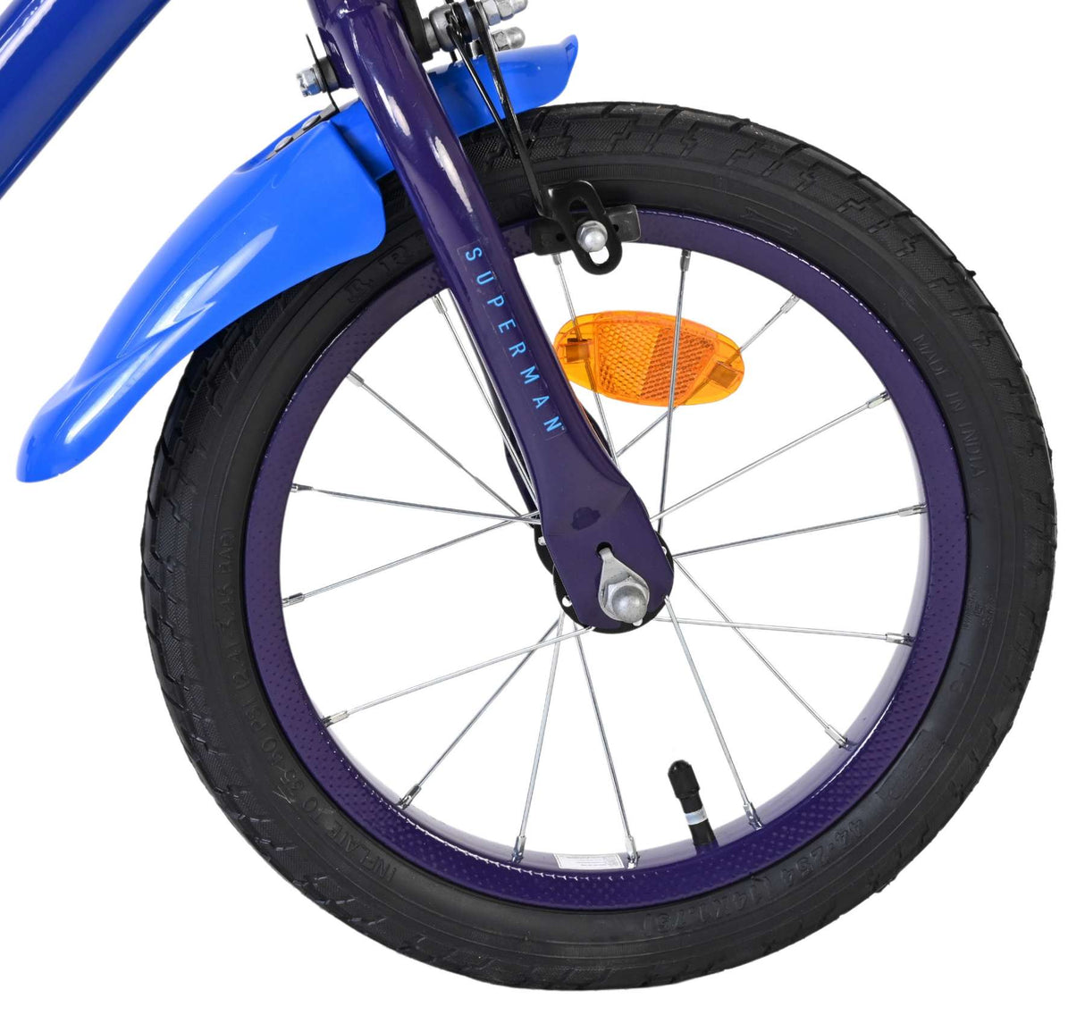 Superman Kinderfahrrad - Jungen - 14 Zoll - Blau