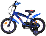 Superman Kinderfahrrad – Jungen – 14 Zoll – Blau – zwei Handbremsen