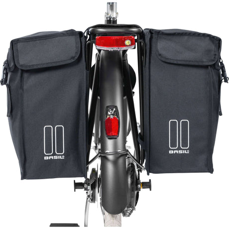 Basil mara xxl Doppelfahrradbeutel - 47L - Ladies Herens - City City - Schwarz