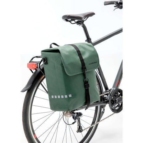 Odense Single Bicycle Bag - Wasser -Repellent - 17,5 l - Schwarzes Grün