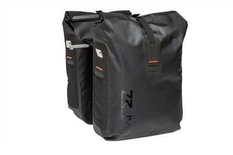 Varo wasserdichtes Doppelfahrradbeutel Schwarzer Grau 40L - Mik