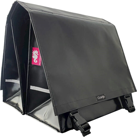 Fahrradbeutel Doppel XL PVC 46L mit Pause schwarz