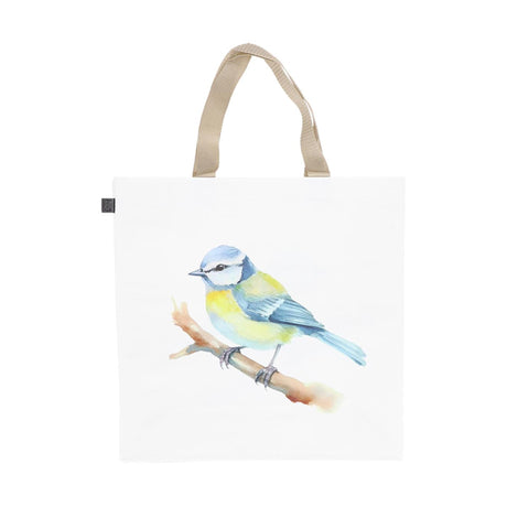 Esschert Design Einkaufstasche Aquarell Vogel sortiert. 40 x 14,5 x 40 cm pro Seite