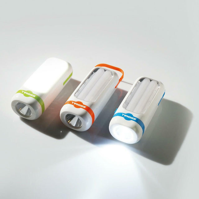 Tiross batterij zaklamp 1w led + 10smd 90lm