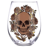 2 Trinkgläser - Totenkopfrosen