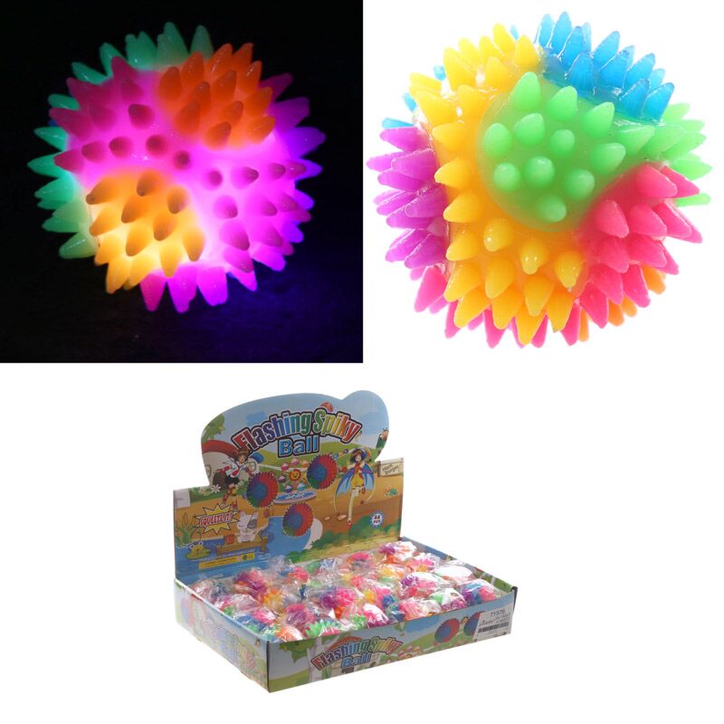 Spitzer Hüpfball mit LED 5,5cm