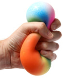 Regenbogen-Quetschspielzeug, Stressball, 9 cm