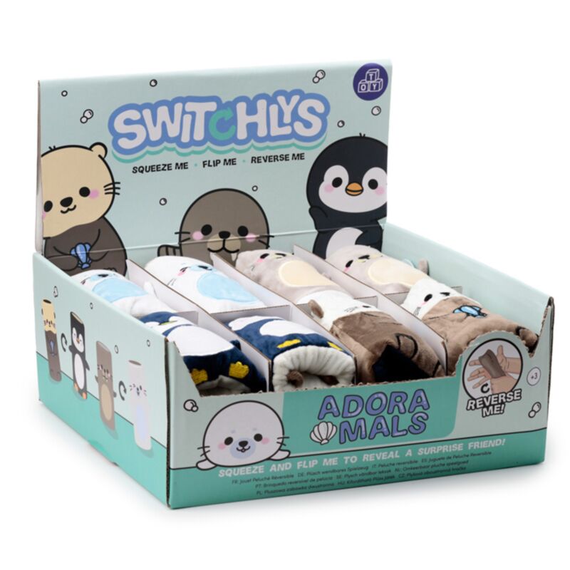 Switchlys Adoramals Pinguin-Otter-Walross-Robben-Spielzeug