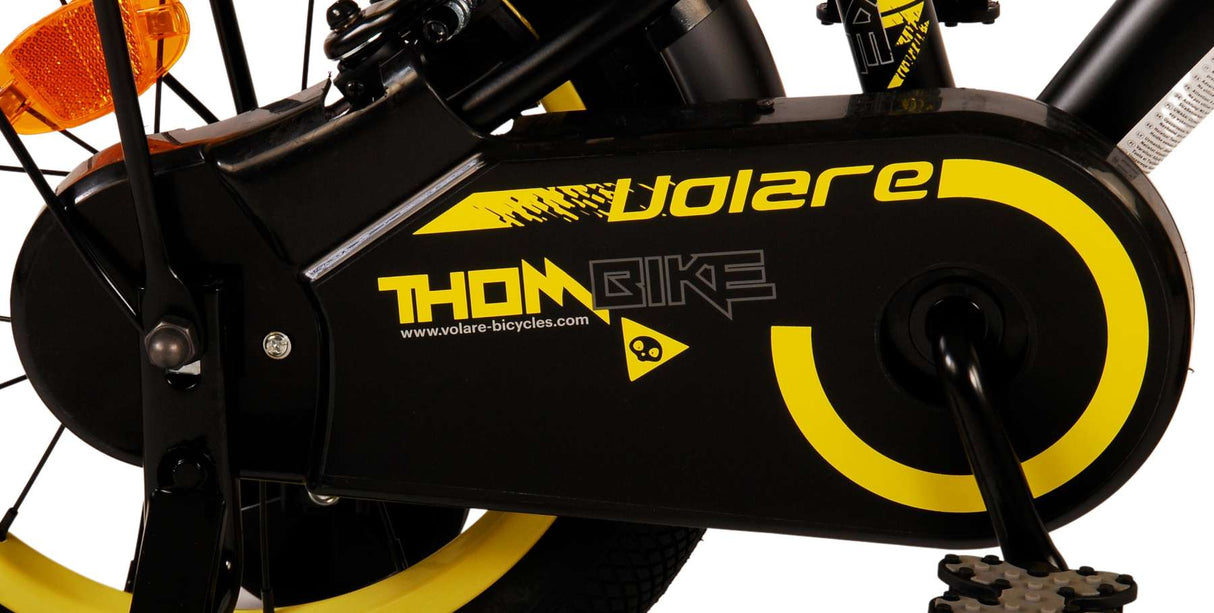 Volare Thombike Kinderbike Jungen 14 Zoll schwarz gelb zwei Handbremsen