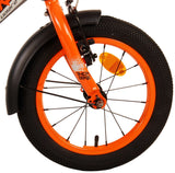 Volare Thombike Children's Bike Boys 14 Zoll schwarz orange zwei Handbremsen