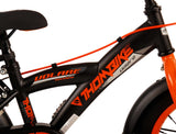 Volare Thombike Children's Bike Boys 14 Zoll schwarz orange zwei Handbremsen
