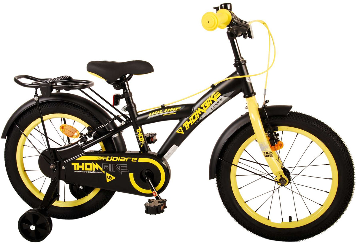 Volare Thombike Kinderbike Jungen 16 Zoll schwarz gelb zwei Handbremsen
