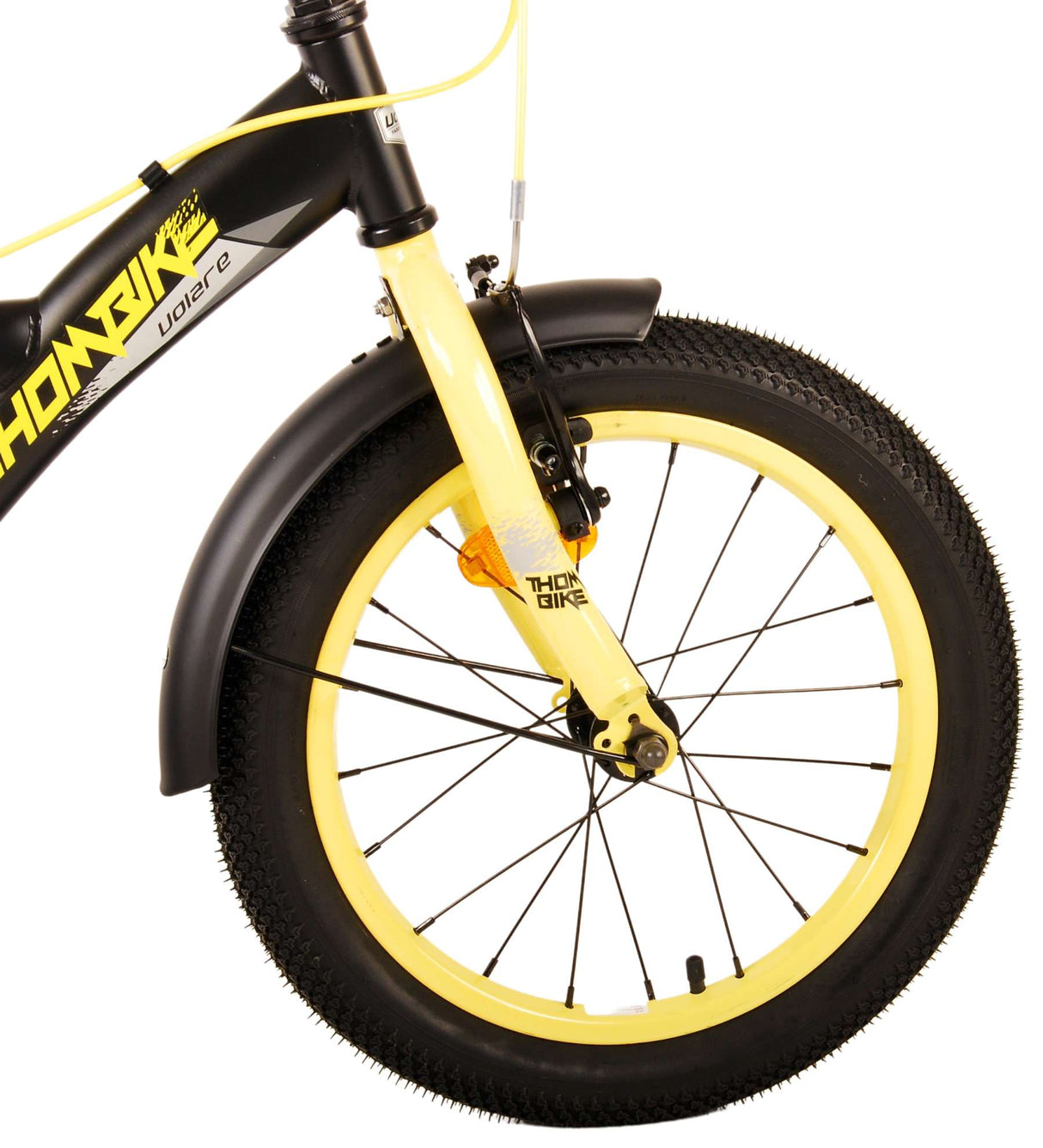 Volare Thombike Kinderbike Jungen 16 Zoll schwarz gelb zwei Handbremsen