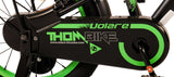 Volare Thombike Kinderfahrrad – Jungen – 16 Zoll – Schwarz Grün – Zwei Handbremsen