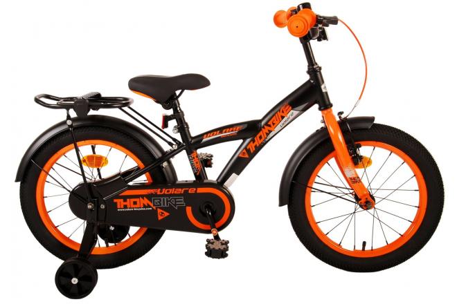 Volare Thombike Children's Bicycle - Jungen - 16 Zoll - Schwarzorange